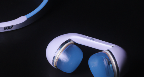 Auriculares Bluetooth con un diseño elegante y sofisticado.